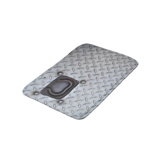 Metal Industrial look Bath Mat (klein) (Gekanteld)