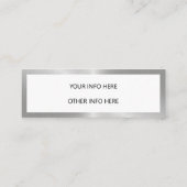 Metal Instagram Social Media Mini Visitekaartje (Achterkant)