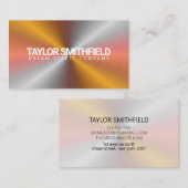 Metal Iridescent Modern Visitekaartje (Voorkant / Achterkant)