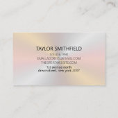 Metal Iridescent Modern Visitekaartje (Achterkant)