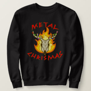 Metal Kerstpunny Reindeschedel  Trui
