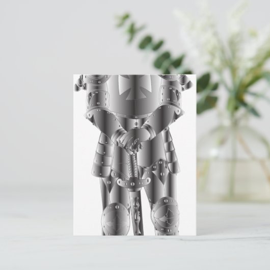 Metal Knight Briefkaart (Staand voorkant)
