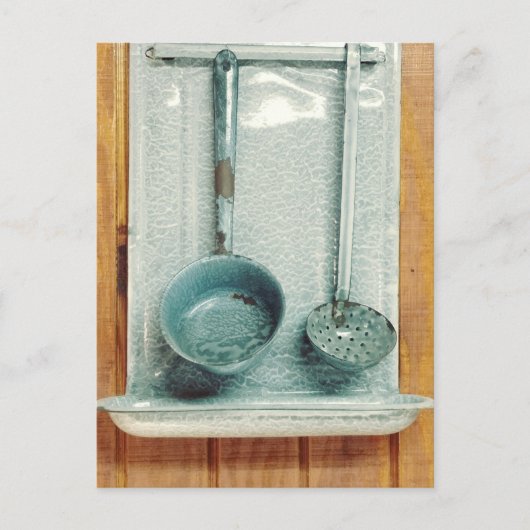  Metal Ladles Country Kitchen Briefkaart (Voorkant)