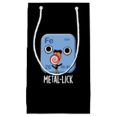 Metal-lick Funny Chemistry Metal Pun Dark BG Klein Cadeauzakje (Voorkant)