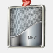 Metal look aangepaste monogram-versiering metalen ornament (Links)
