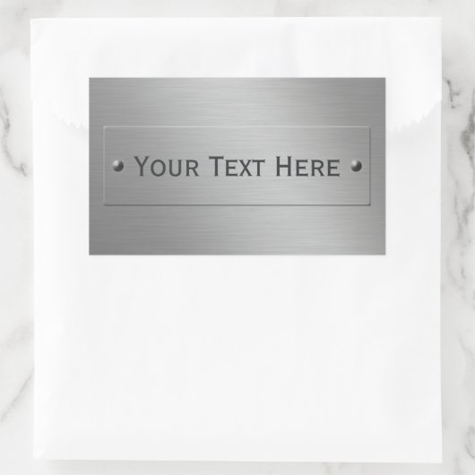 Metal Look aangepaste stickers (Tas)