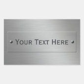 Metal Look aangepaste stickers (Voorkant)