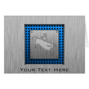 Metal-look Bull Rider