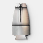 Metal Look custom monogram fleskoeler Flesjeskoeler (Achterkant)