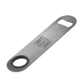 Metal Look custom monogram flesopener Speed Flessenopener (Voorkant Gekanteld)