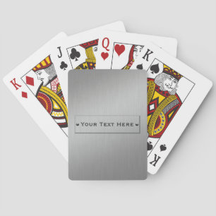 Metal Look custom playing cards Pokerkaarten