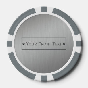 Metal Look custom poker chips