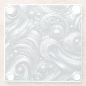 metal look, industrial style glazen onderzetter (Achterkant)