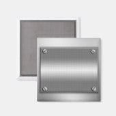 Metal Look Lijst met schroefmagneet Magneet (Voorkant / Achterkant)