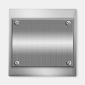 Metal Look Lijst met schroefmagneet Magneet (Voorkant)