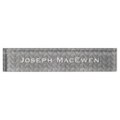 Metal look Tread Bord Custom Desk Name plate Naambordje (Voorkant)