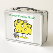 Metal Lunch Box Cheesy Mousey Music Lunch Dinner (Achterkant)
