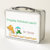 Metal Lunch Box Frogging Lunch Dinner Mushroom (Achterkant)