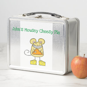 Metal Lunch Box Mousey Cheesy Pizza