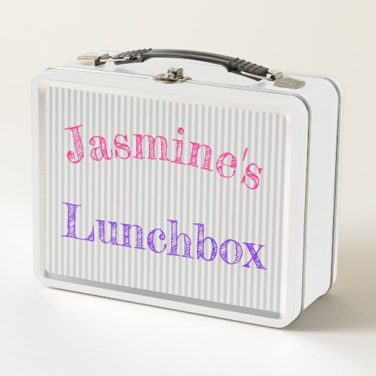 Metal Lunchbox - Gepersonaliseerd (Voorkant)