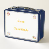 Metal Lunchbox-"Grappige Snack Lover Kinder Lunch  (Achterkant)