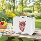 Metal Lunchbox Hearts