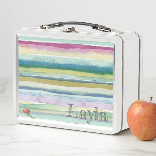 Metal Lunchbox - Lunch Time Ladybird (In situ)