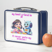 Metal Lunchbox -"Mijn beste vriend is AI Metal Lun (In situ)