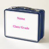 Metal Lunchbox -"Mijn beste vriend is AI Metal Lun (Achterkant)