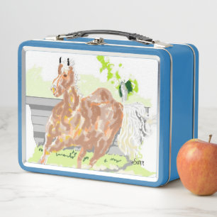 Metal Lunchbox: Paard op de vlucht