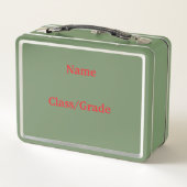 Metal Lunchbox-"SNACK QUEEN Kinder lunchbox (Achterkant)