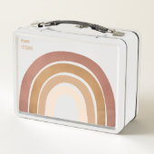 Metal Lunchbox - Terracotta Rouge (Achterkant)