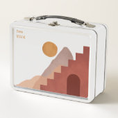 Metal Lunchbox - Terracotta Rouge (Voorkant)