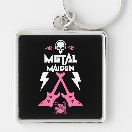Metal Maiden Muziek Sleutelhanger (Voorkant)