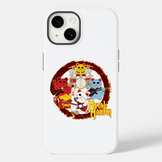 Metal Maneki Case-Mate iPhone Case (Achterkant)