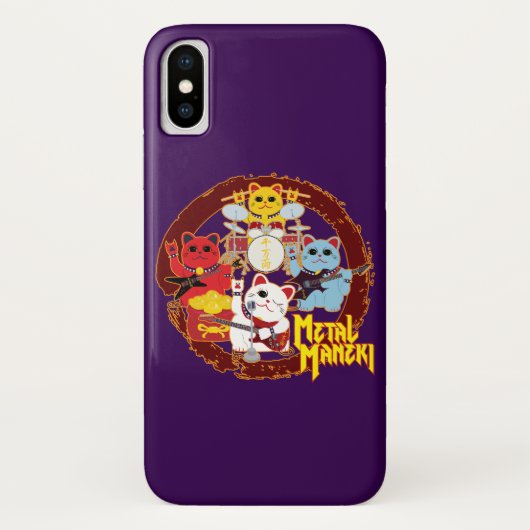 Metal Maneki Case-Mate iPhone Case (Achterkant)