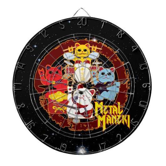 Metal Maneki Dartbord (Voorkant)