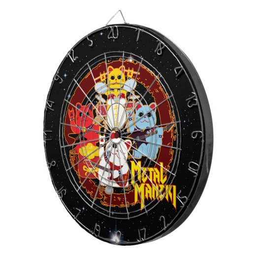 Metal Maneki Dartbord (Voorkant Rechts)