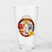 Metal Maneki Glas (Achterkant)