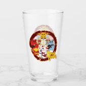 Metal Maneki Glas (Voorkant)