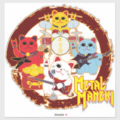 Metal Maneki Sticker (Vel)