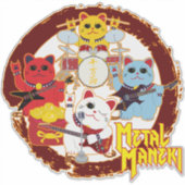 Metal Maneki Sticker (Voorkant)