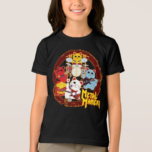 Metal Maneki Tri-Blend Shirt (Voorkant)