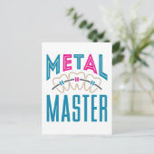 Metal Master Orthodontist Braces Briefkaart (Staand voorkant)