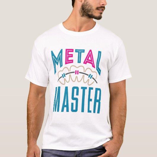Metal Master Orthodontist Braces T-shirt (Voorkant)