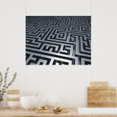 Metal Maze Poster (Keuken)