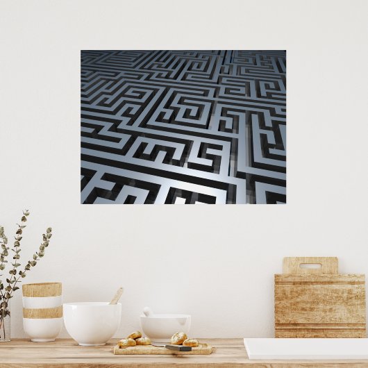 Metal Maze Poster (Keuken)