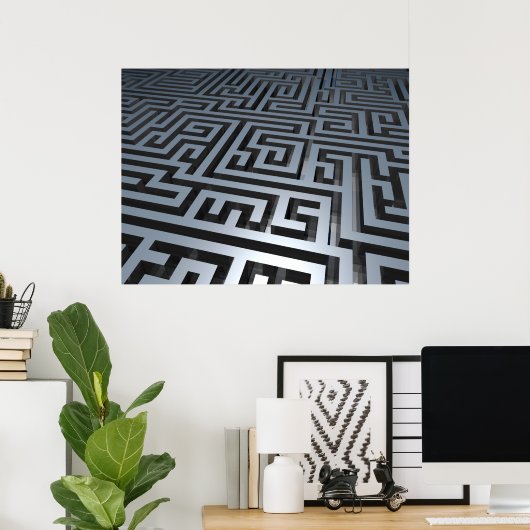 Metal Maze Poster (Thuiskantoor)