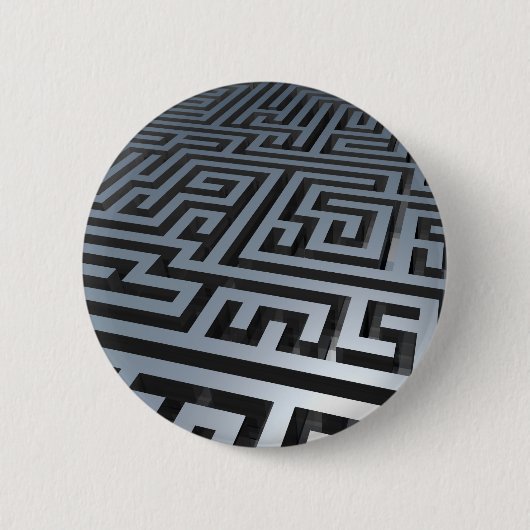 Metal Maze Ronde Button 5,7 Cm (Voorkant)