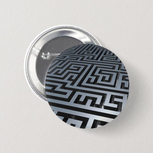 Metal Maze Ronde Button 5,7 Cm (Voorkant /achterkant)